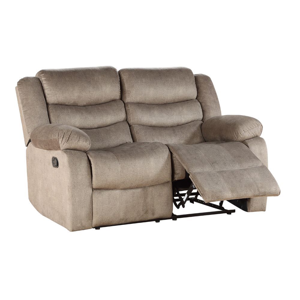 ACME Angelina - Loveseat - Light Brown Fabric | Meri Furniture