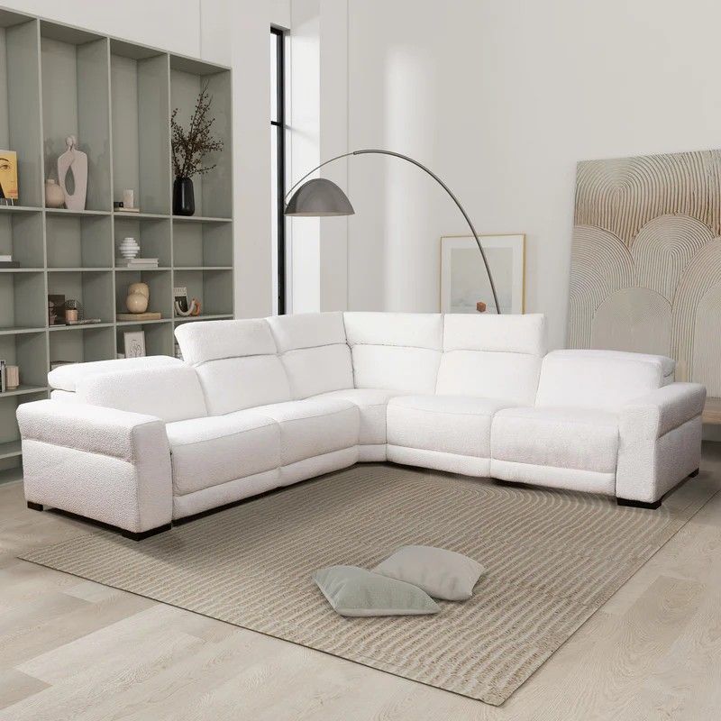Yohan - Reclining Sectional Sofa - White