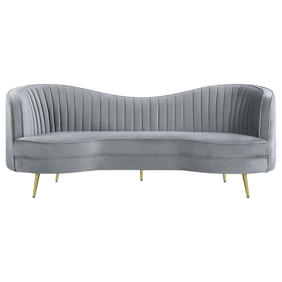 Coaster Fine Furniture Sophia - Upholstered Channel Tufted Sofa Set | Meri Furniture