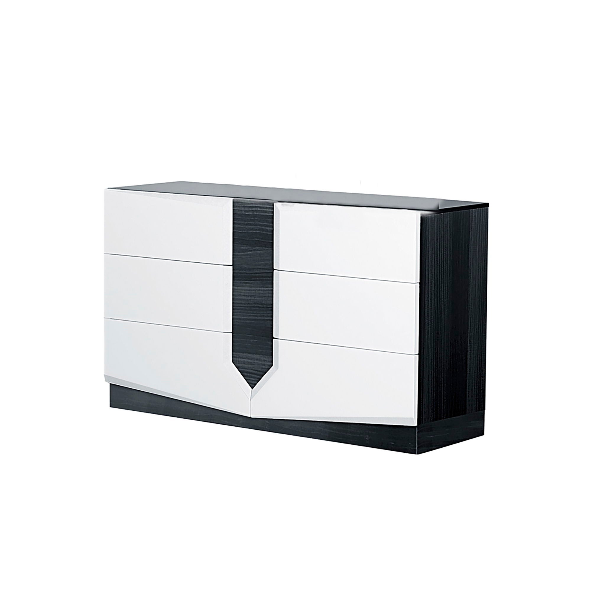 Vios - Zebra High Gloss Dresser - White