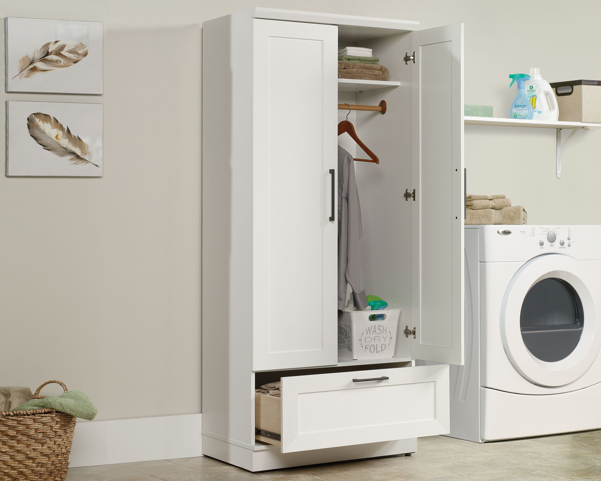 Wardrobe/Storage Cabinet Soft White