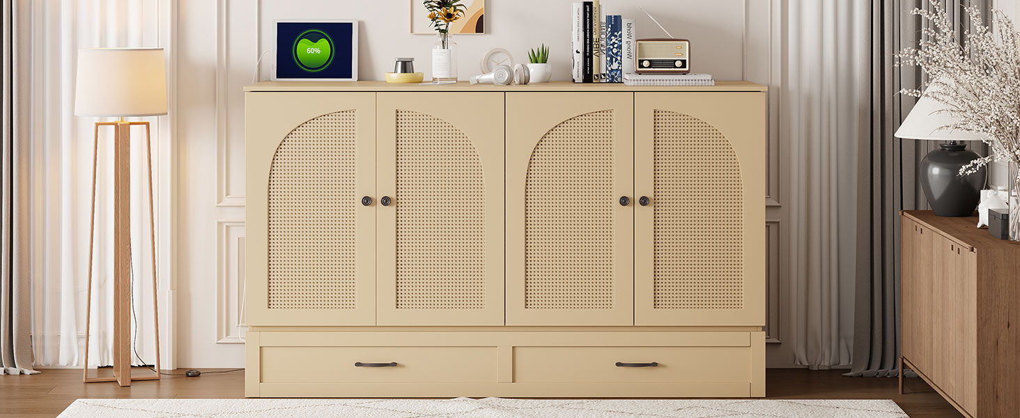 Murphy Bed With Large Drawers