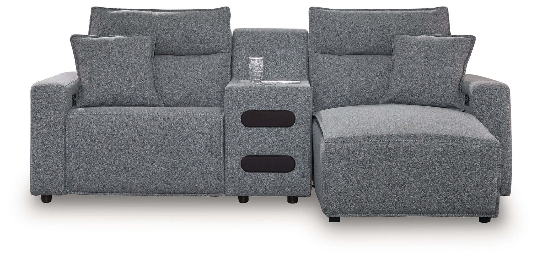 ModMax II - Salt And Pepper - Reclining Sectional