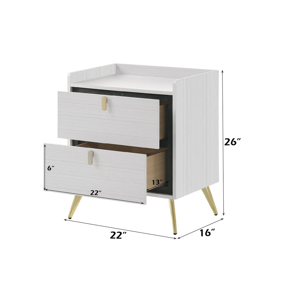 Zeena - Nightstand - White