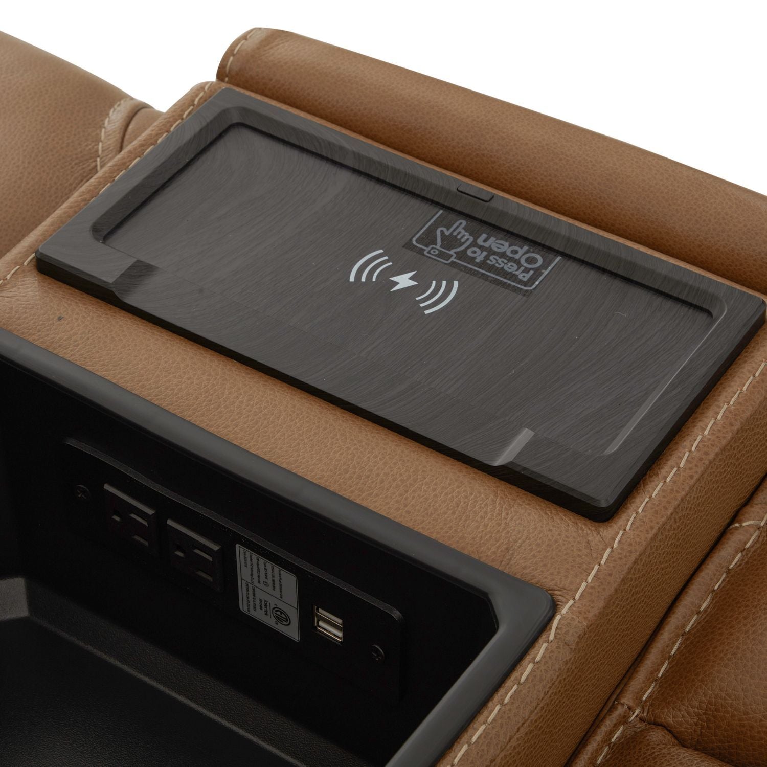 Callihan - Loveseat With Console P3 & ZW - Brown