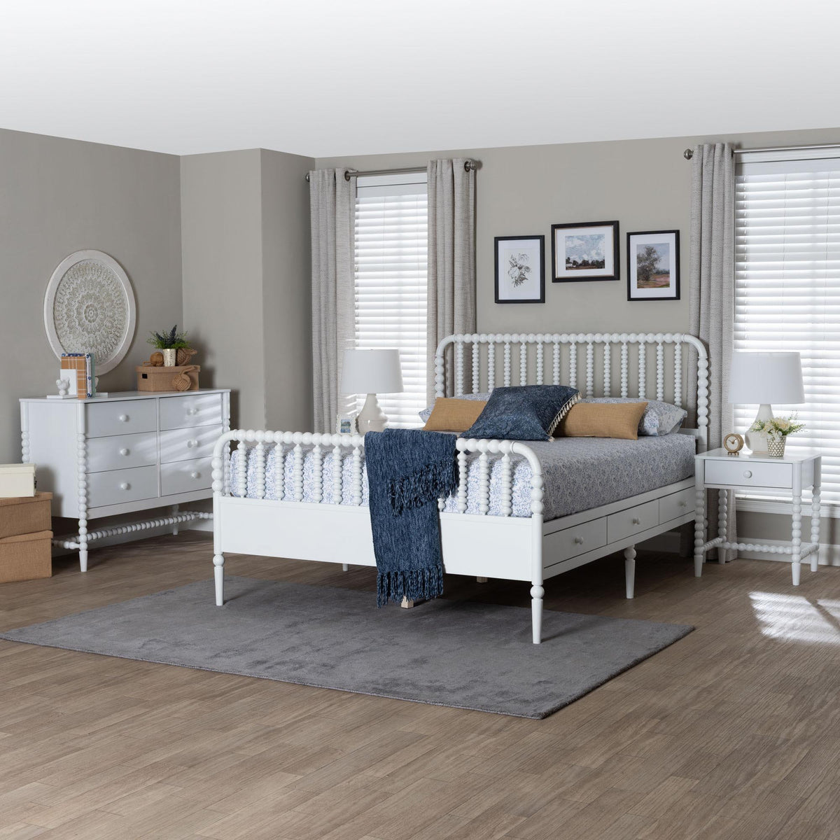 Lucera 4-Piece Bedroom Set, Queen, White
