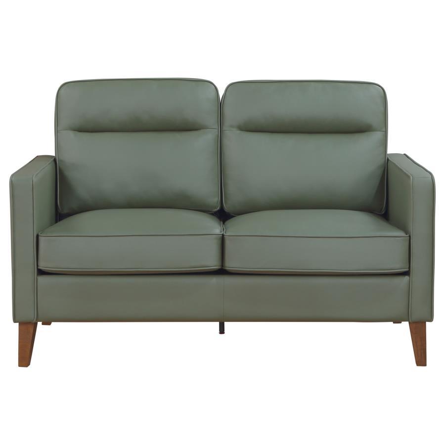 Coaster Fine Furniture Jonah - Upholstered Track Arm Loveseat | Meri Furniture