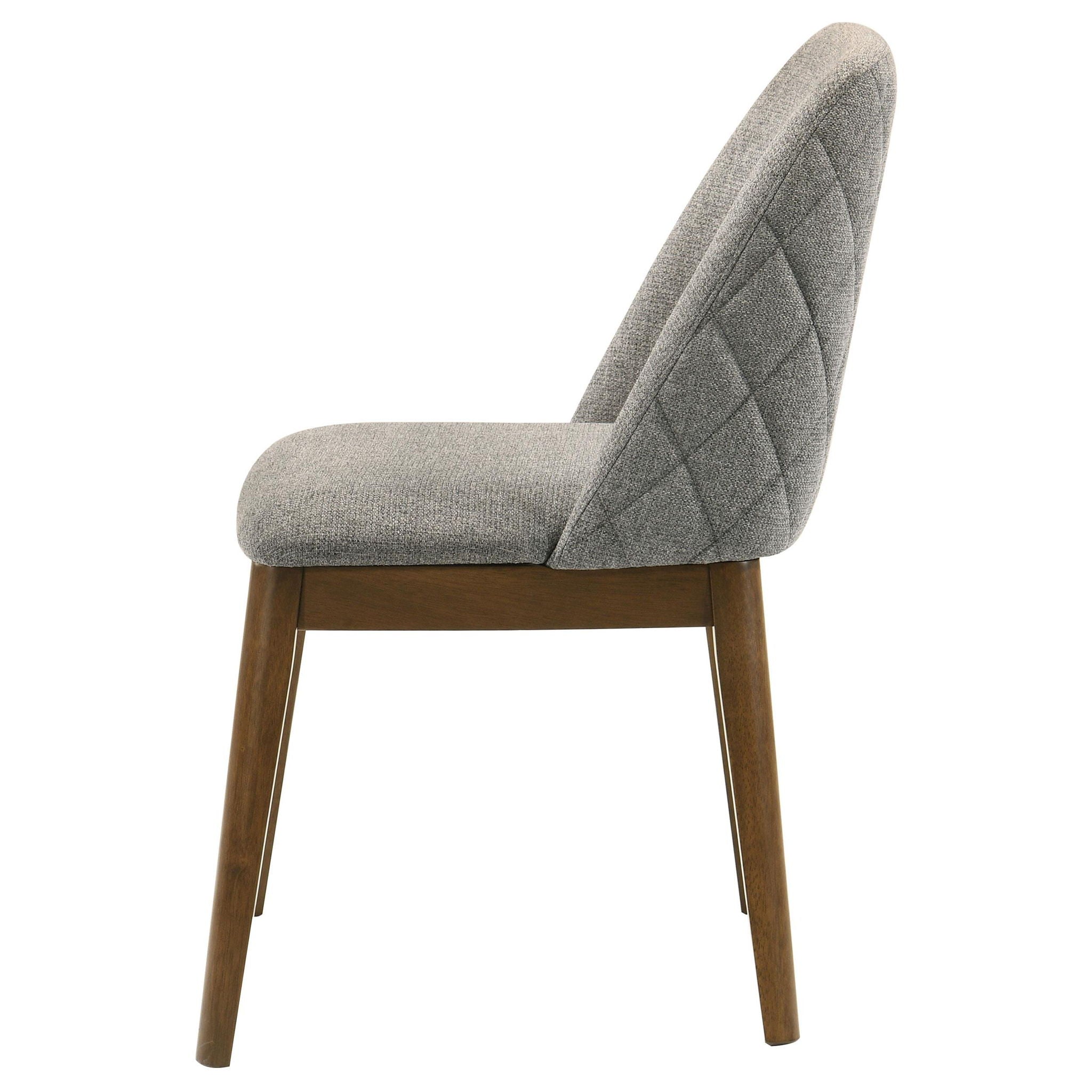 Franklin Upholstered Dining Side Chair Grey (Set of 2)