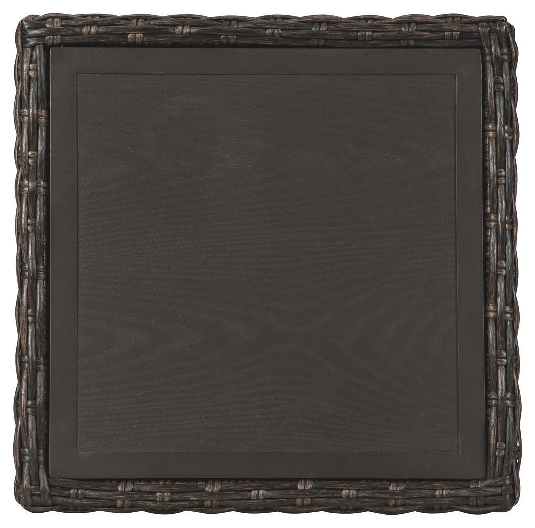 Ashley Furniture Grasson - Brown - Square End Table | Meri Furniture