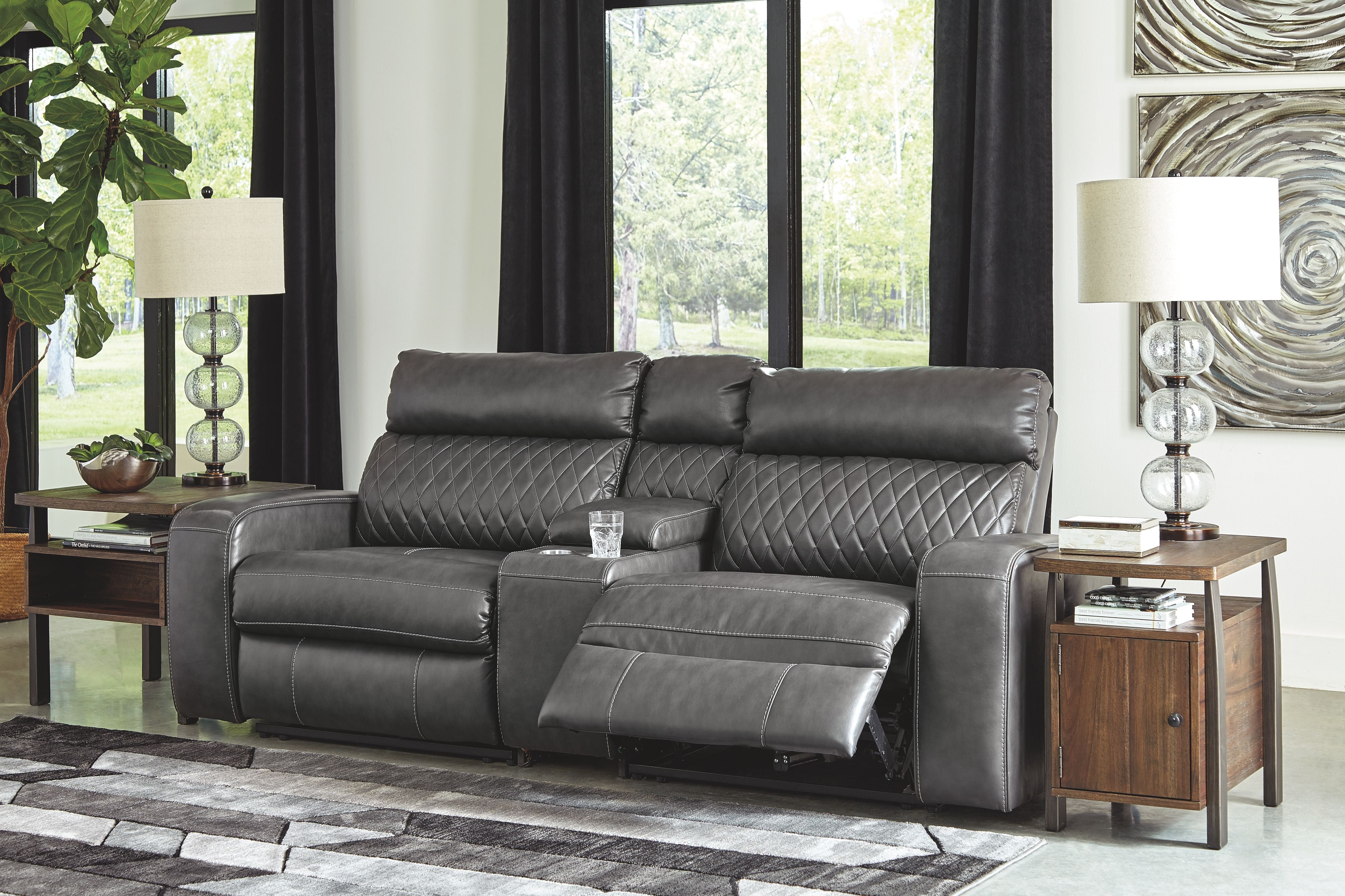 Signature Design by Ashley® Samperstone - Power Reclining Sectional | Meri Furniture