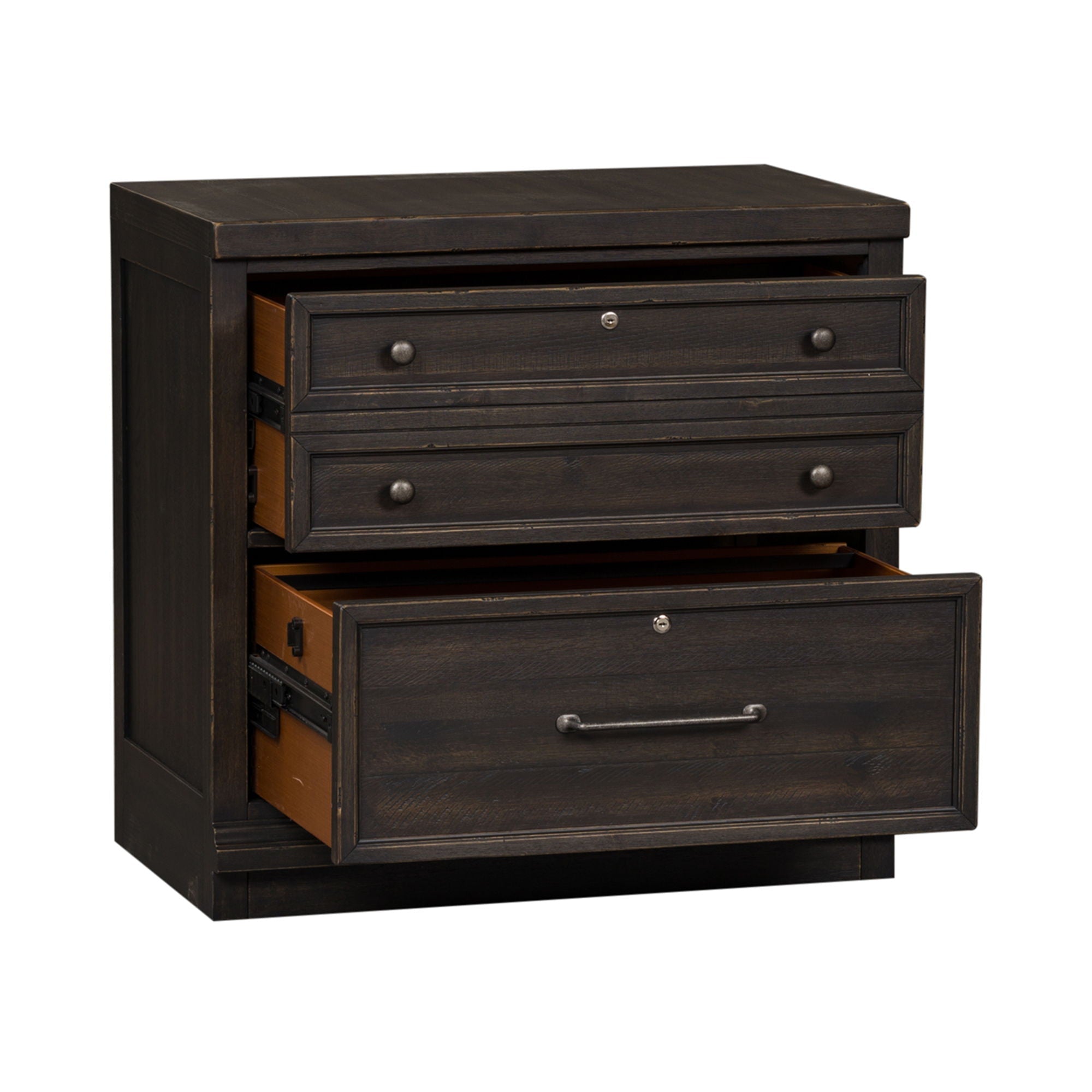 Liberty Furniture Harvest Home - Bunching Lateral File Cabinet - Chalkboard | Meri Furniture