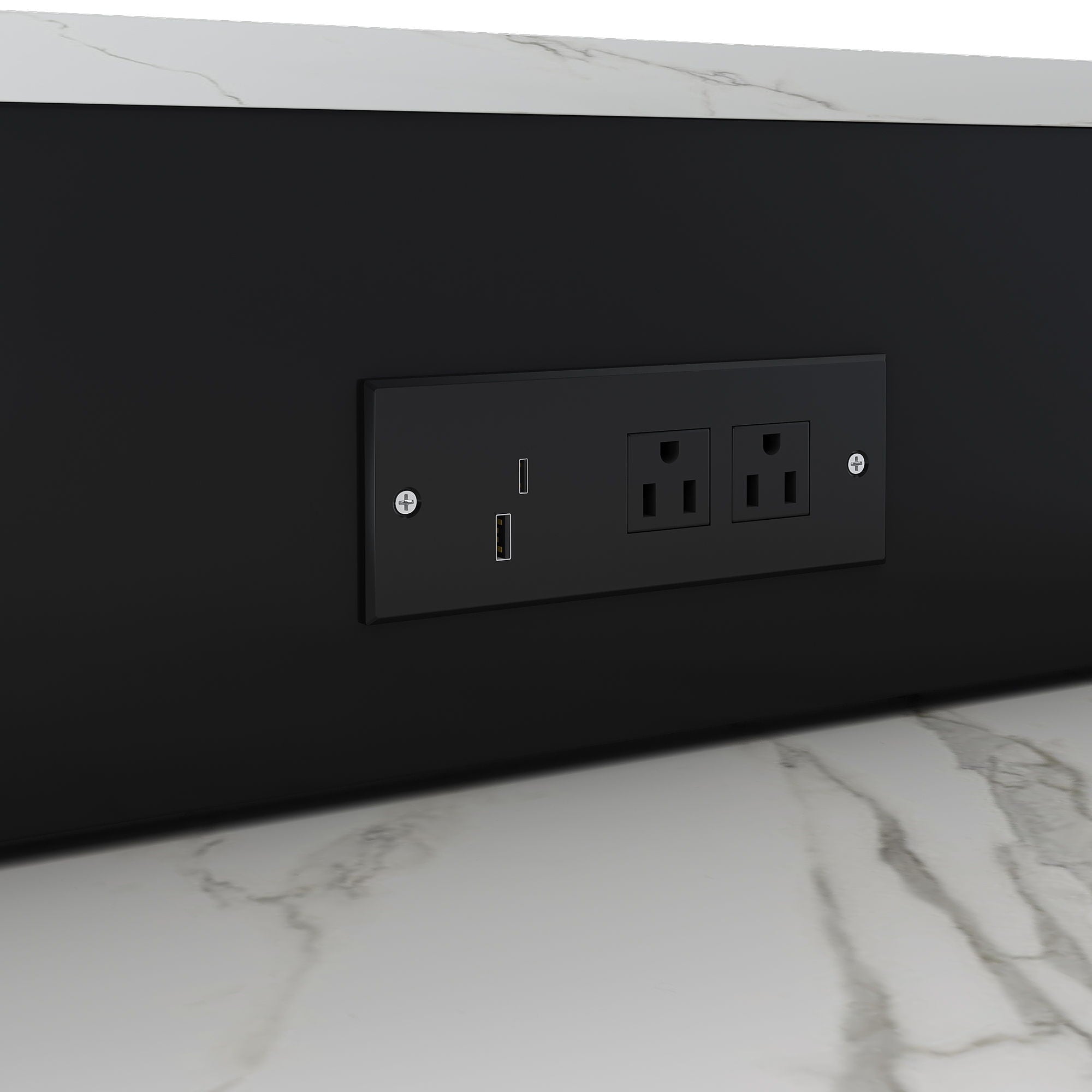 Expandable Kitchen Island With Power Outlet