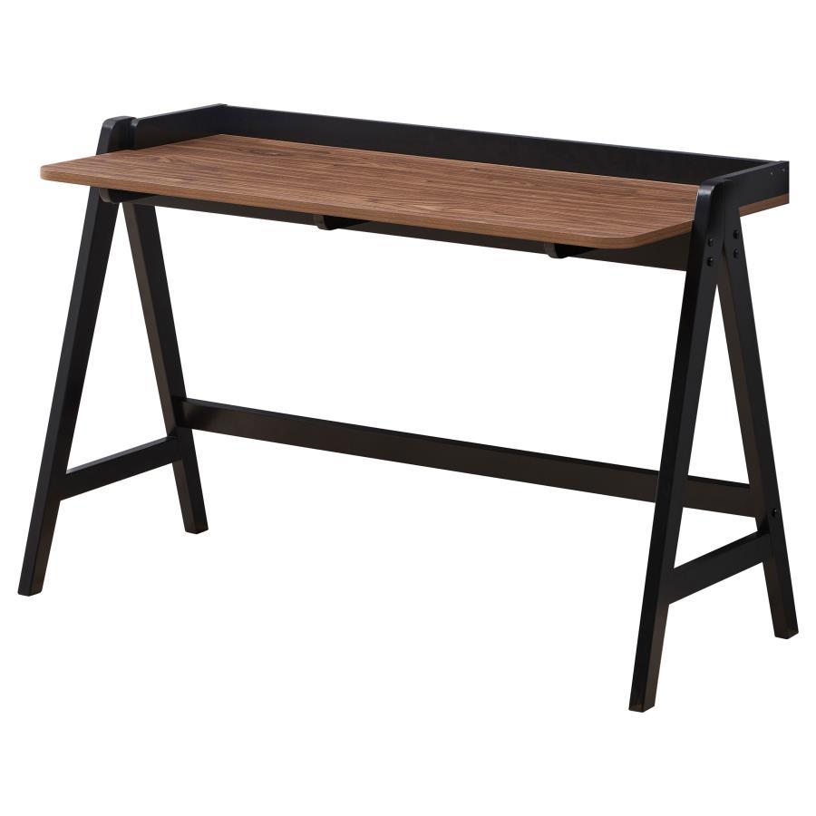 Coaster Fine Furniture Raul - Writing Desk With USB Ports - Walnut And Black | Meri Furniture