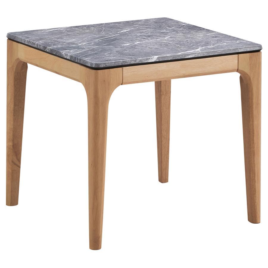 Coaster Fine Furniture Polaris - Square Smart Top Side End Table - Gray And Light Oak | Meri Furniture
