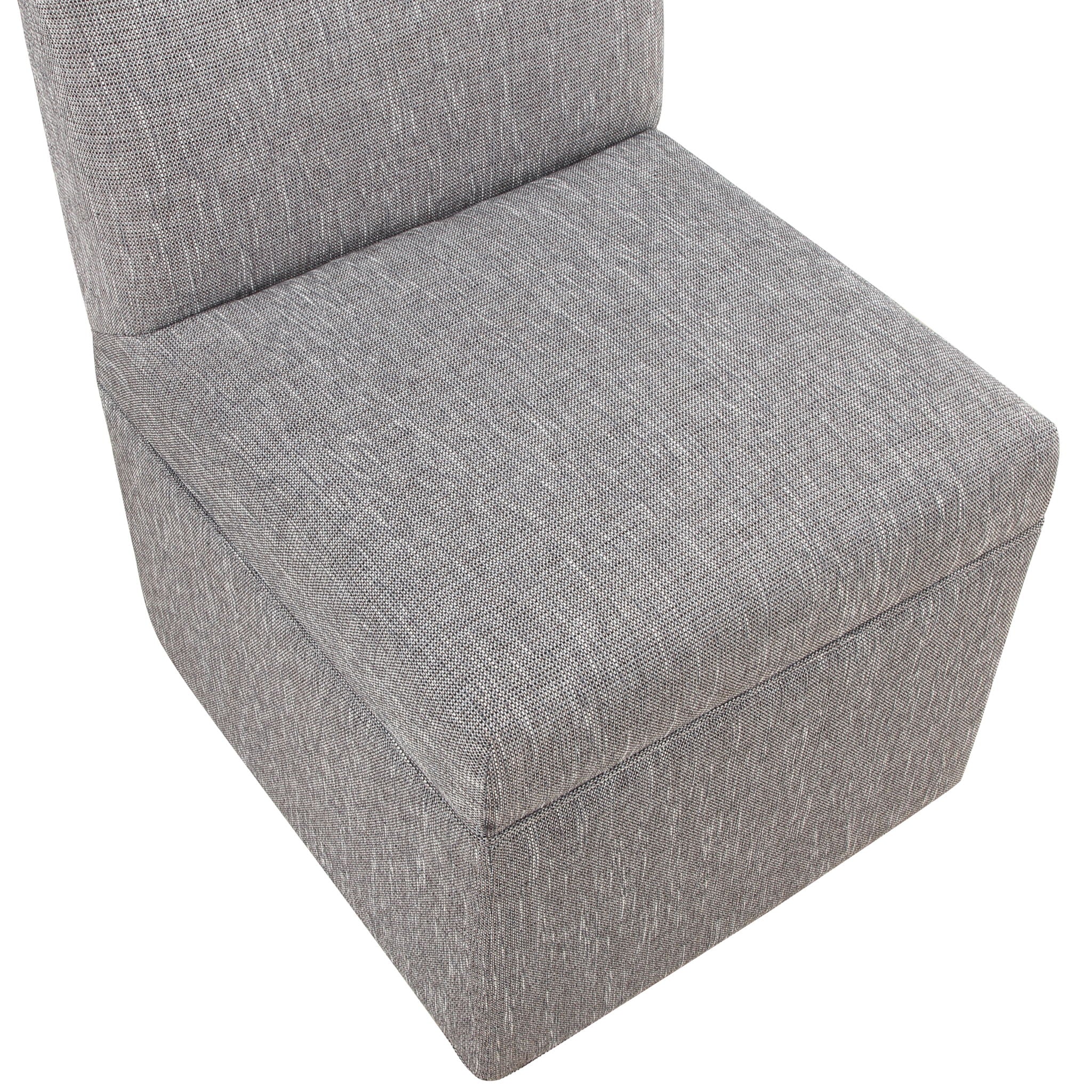 Della - Upholstered Castered Chair - Gray