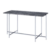 ACME Adelae - Accent Table - Faux Marble & Chrome | Meri Furniture