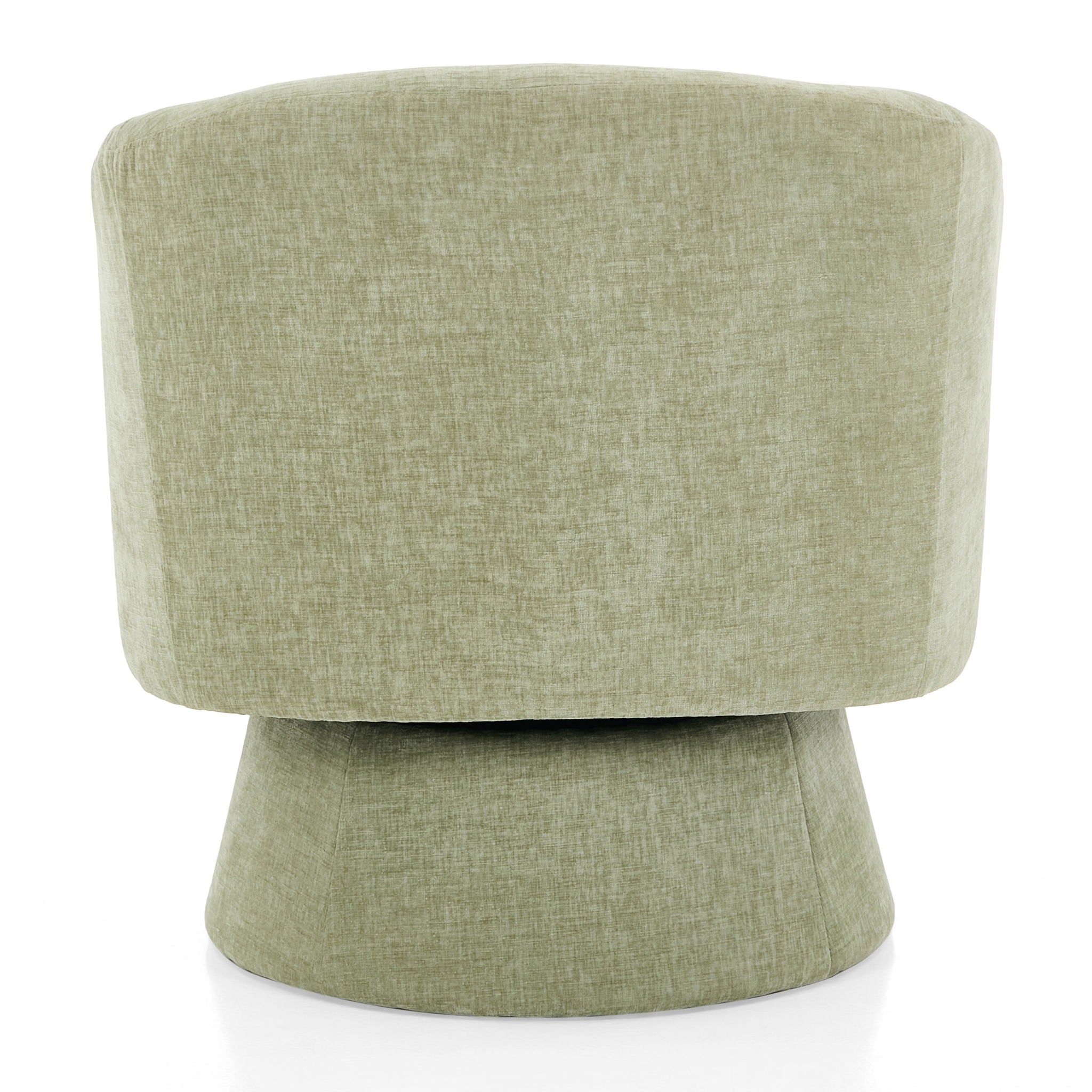 Swivel Barrel Chair With Cushioning For Living Room & Office, 360° Rotating - Green