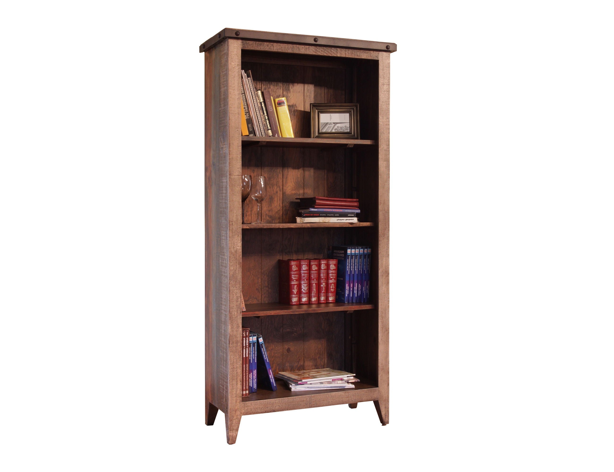 International Furniture Direct Antique - Bookcase - Multicolor | Meri Furniture