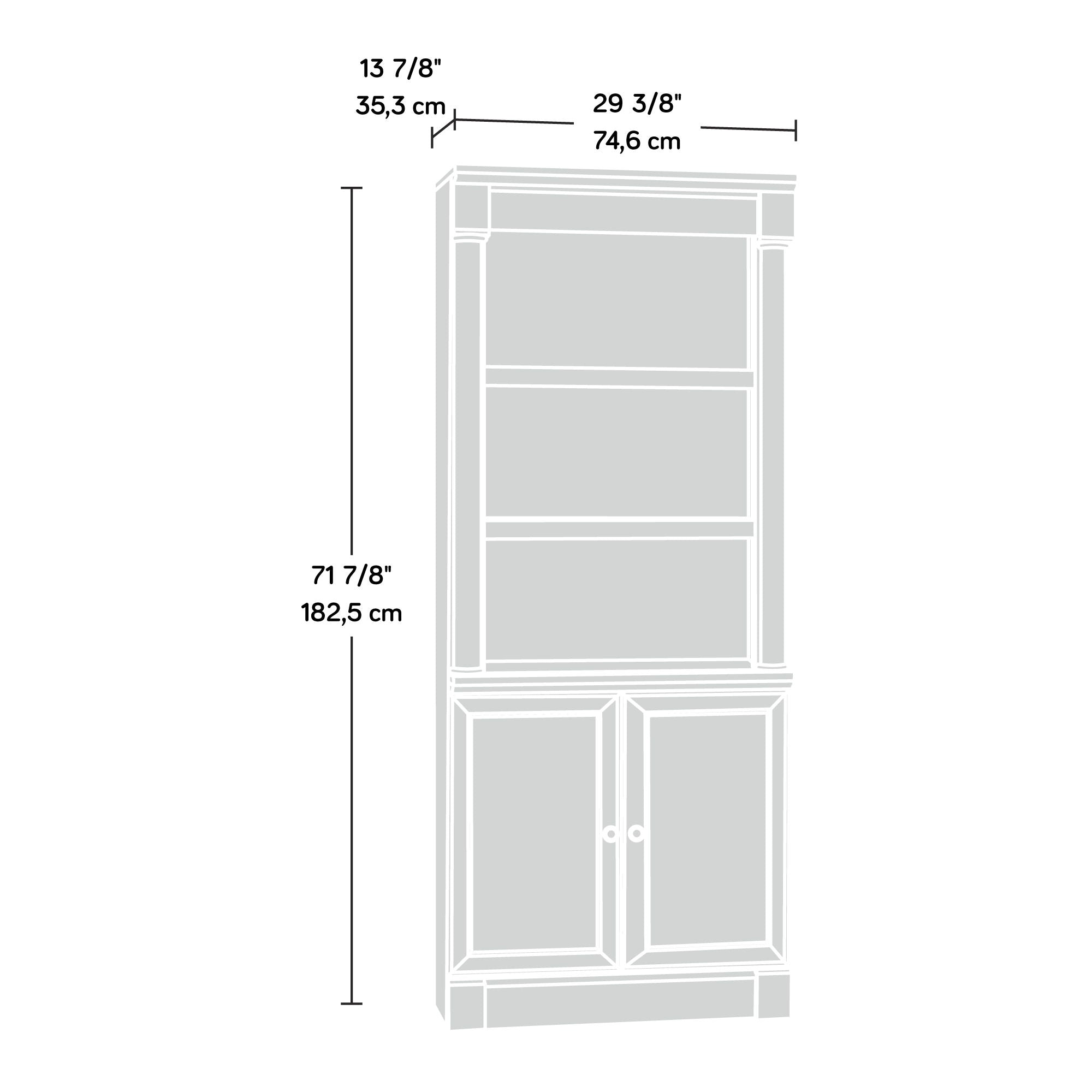 Palladia Bookcase Library With Doors in Wind Oak