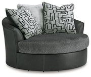Brixley Pier - Oversized Swivel Accent Chair - Graphite