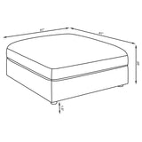 Serene - Square Upholstered Ottoman