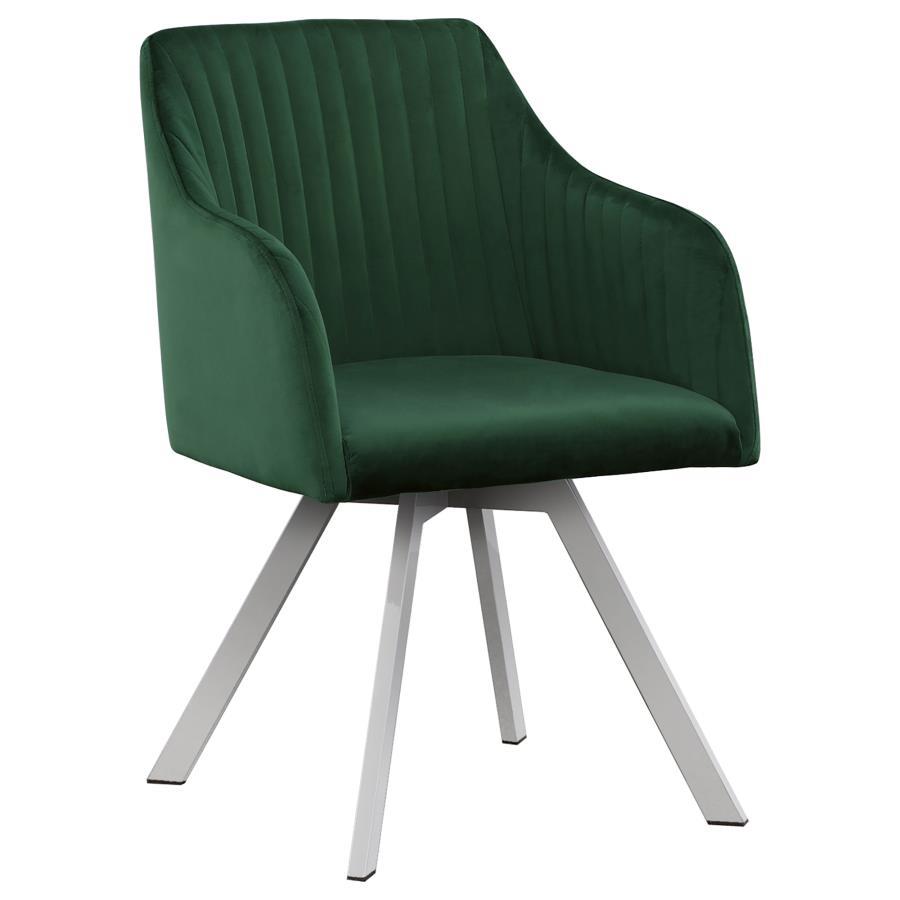 Coaster Fine Furniture Arika - Upholstered Swivel Dining Arm Chair | Meri Furniture