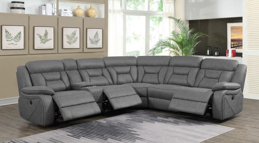 Coaster Fine Furniture Higgins - Four-Piece Upholstered Power Sectional | Meri Furniture