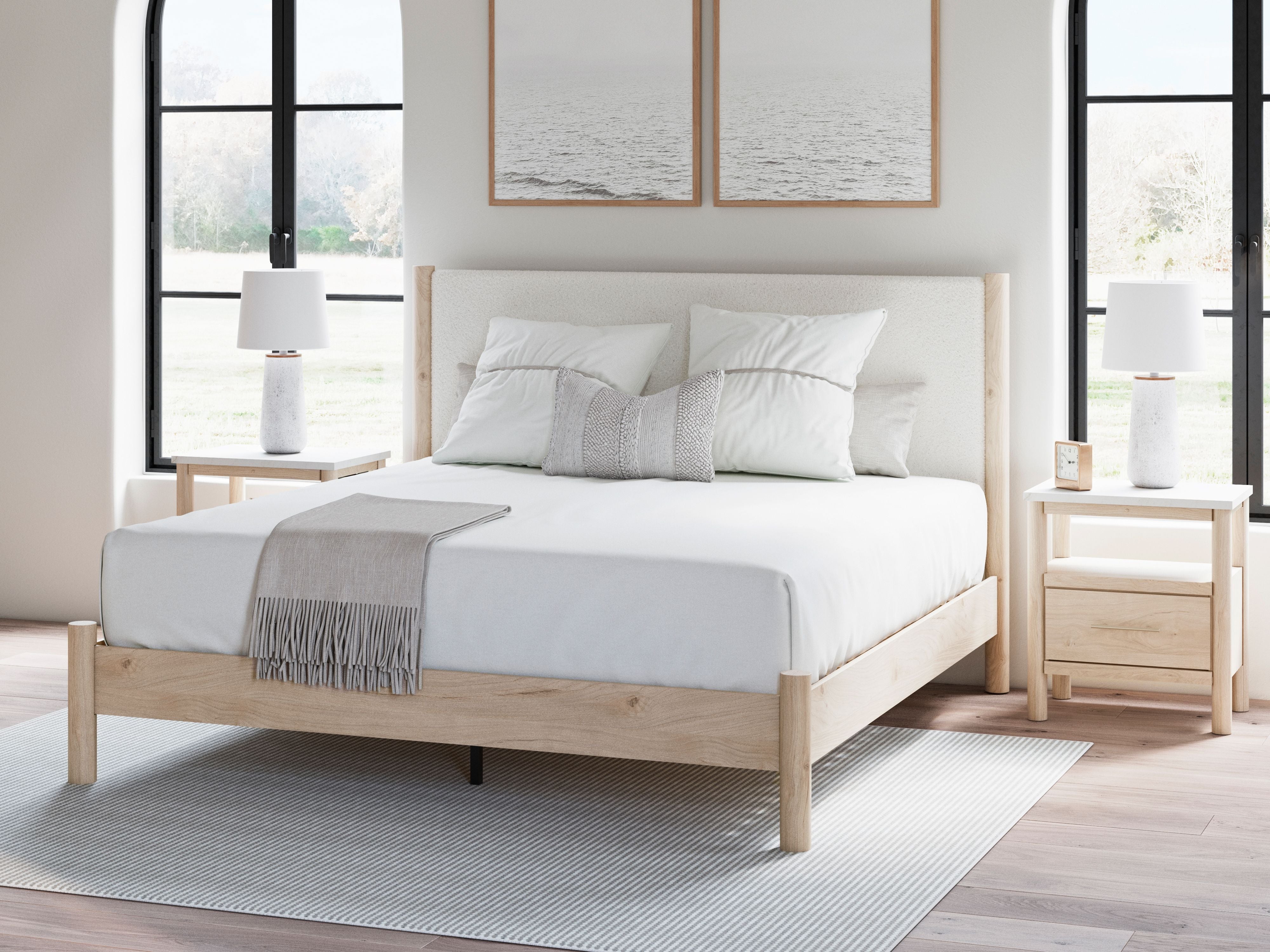 Signature Design by Ashley® Cadmori - Upholstered Panel Bed | Meri Furniture