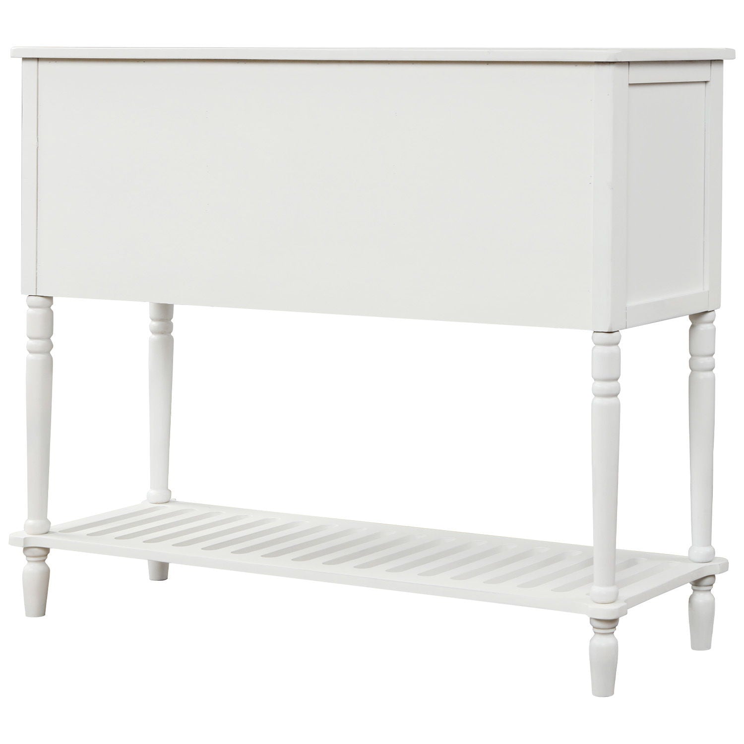 Hearth & Haven Stella Buffet Storage Cabinet With Bottom Shelf, White