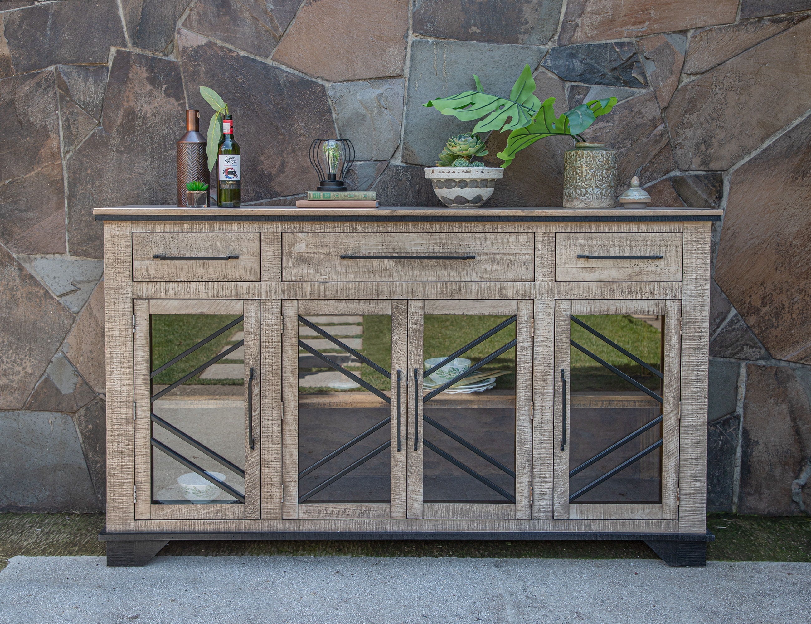 International Furniture Direct Arizona - Console / TV Stand / Buffet - Gray | Meri Furniture
