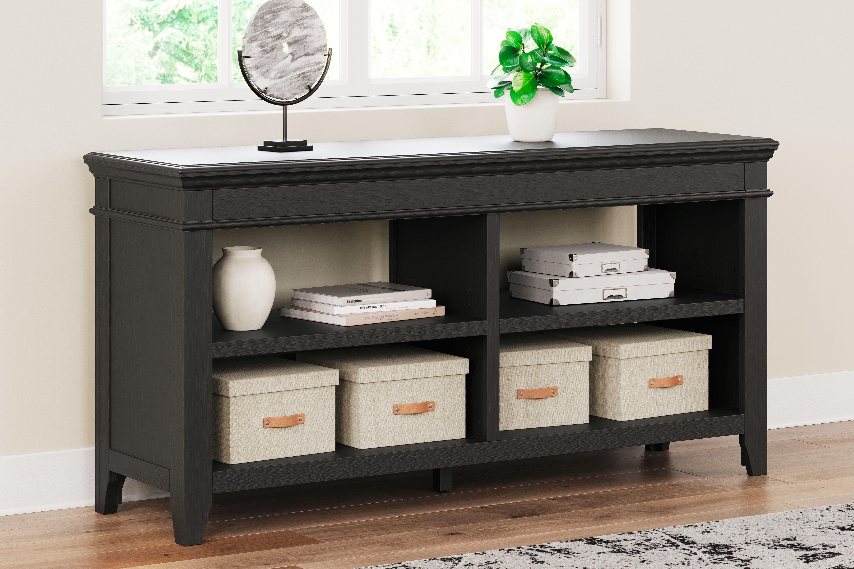 Signature Design by Ashley® Beckincreek - Black - Credenza | Meri Furniture