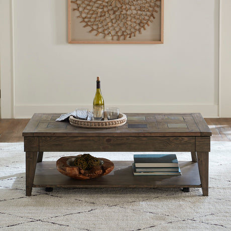 Liberty Furniture Arrowcreek - Lift Top Cocktail Table - Dark Brown | Meri Furniture