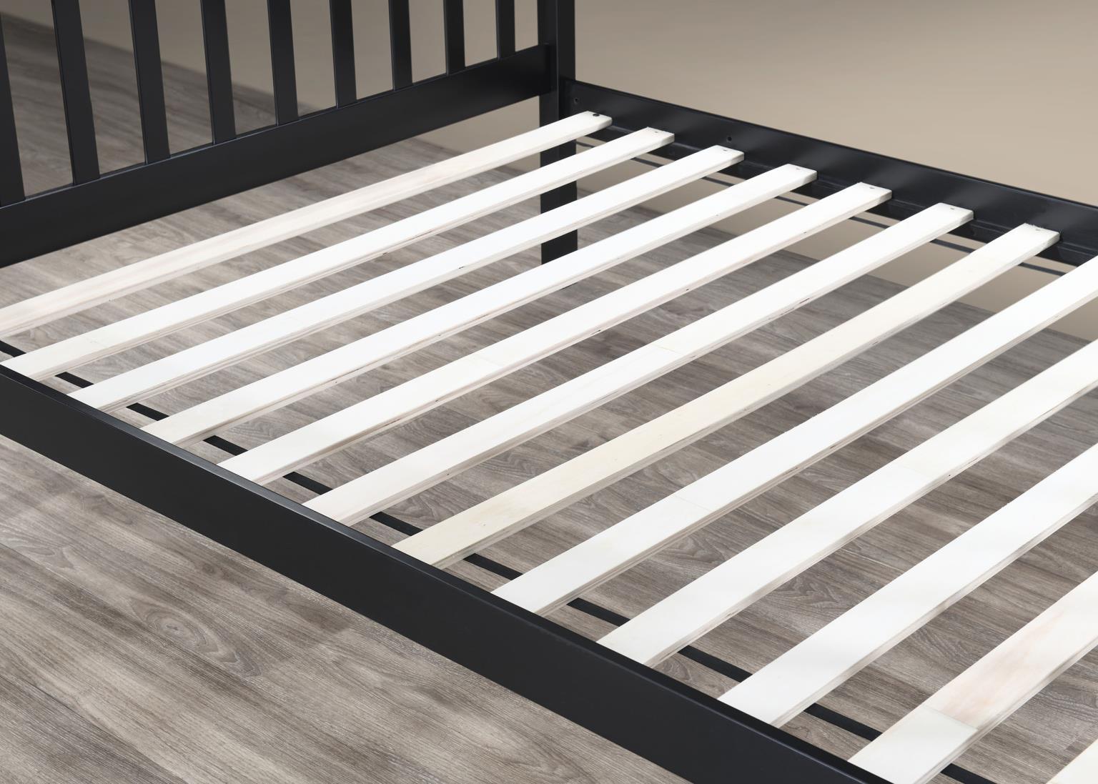 S095 - Twin / Full Bunk Bed - Black