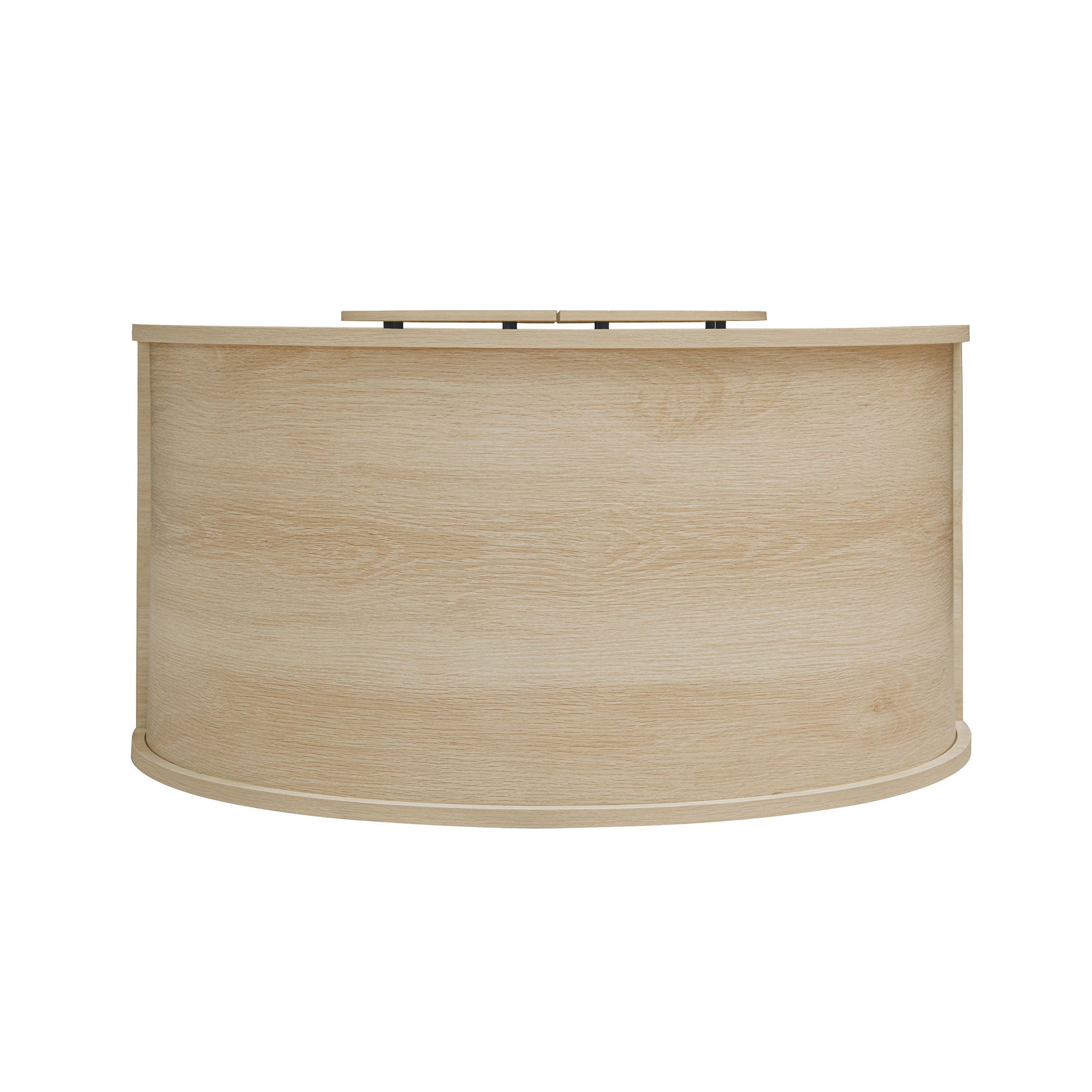 Arched Kitchen Pantry, Modern Farmhouse Wood Kitchen Storage Cabinets, Arched Storage Display Cabinet With Adjustable Shelves, Versatile Cupboard For Kitchen, Dining Room - Natural