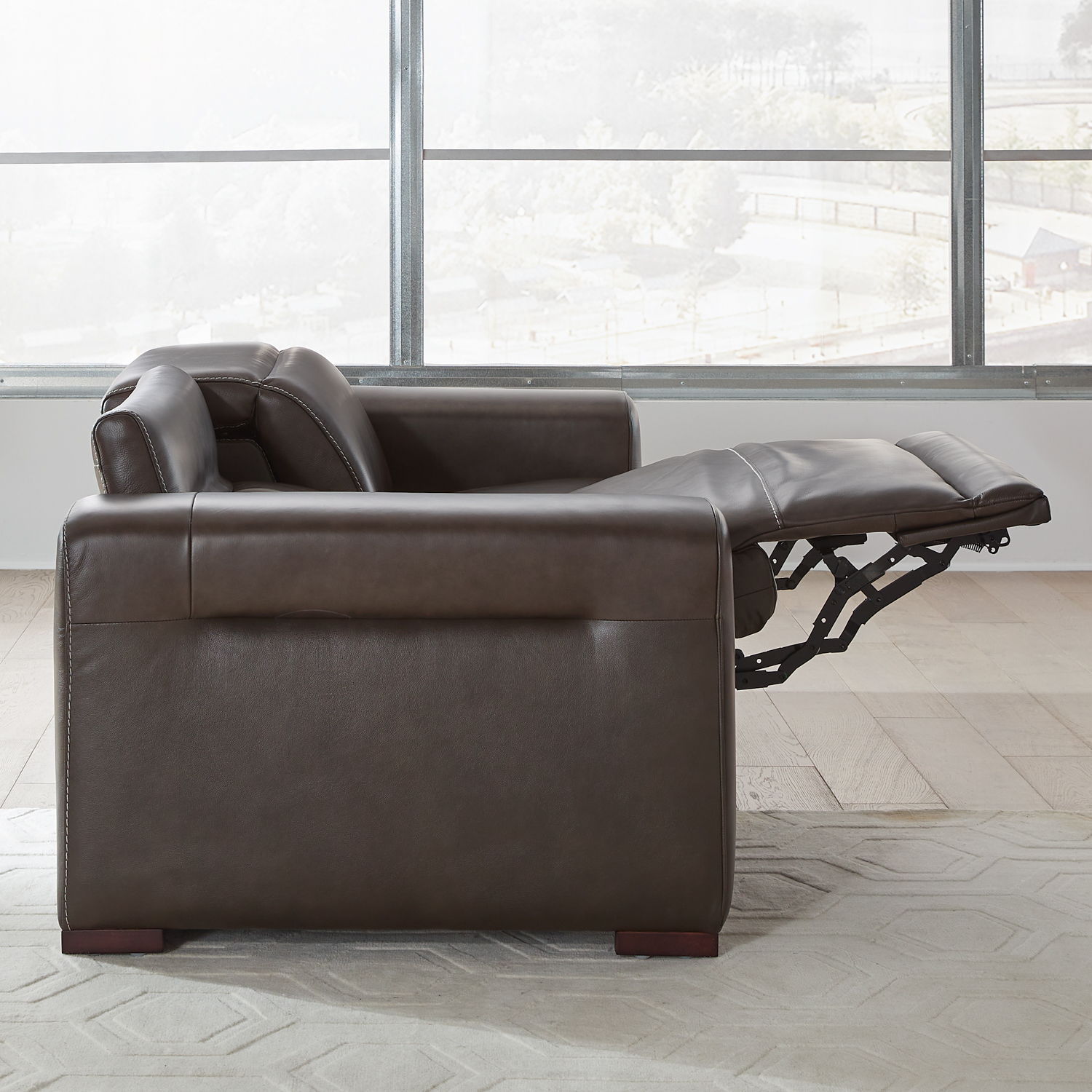 Liberty Furniture Deacon - 2 Piece Sofa - Boston Charcoal Leather | Meri Furniture