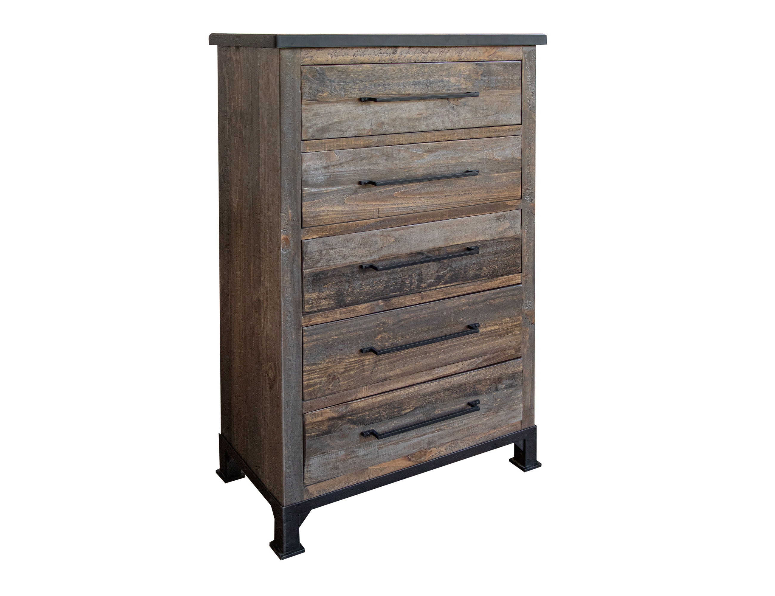 International Furniture Direct Antique Gray - Chest - Gray / Brown | Meri Furniture