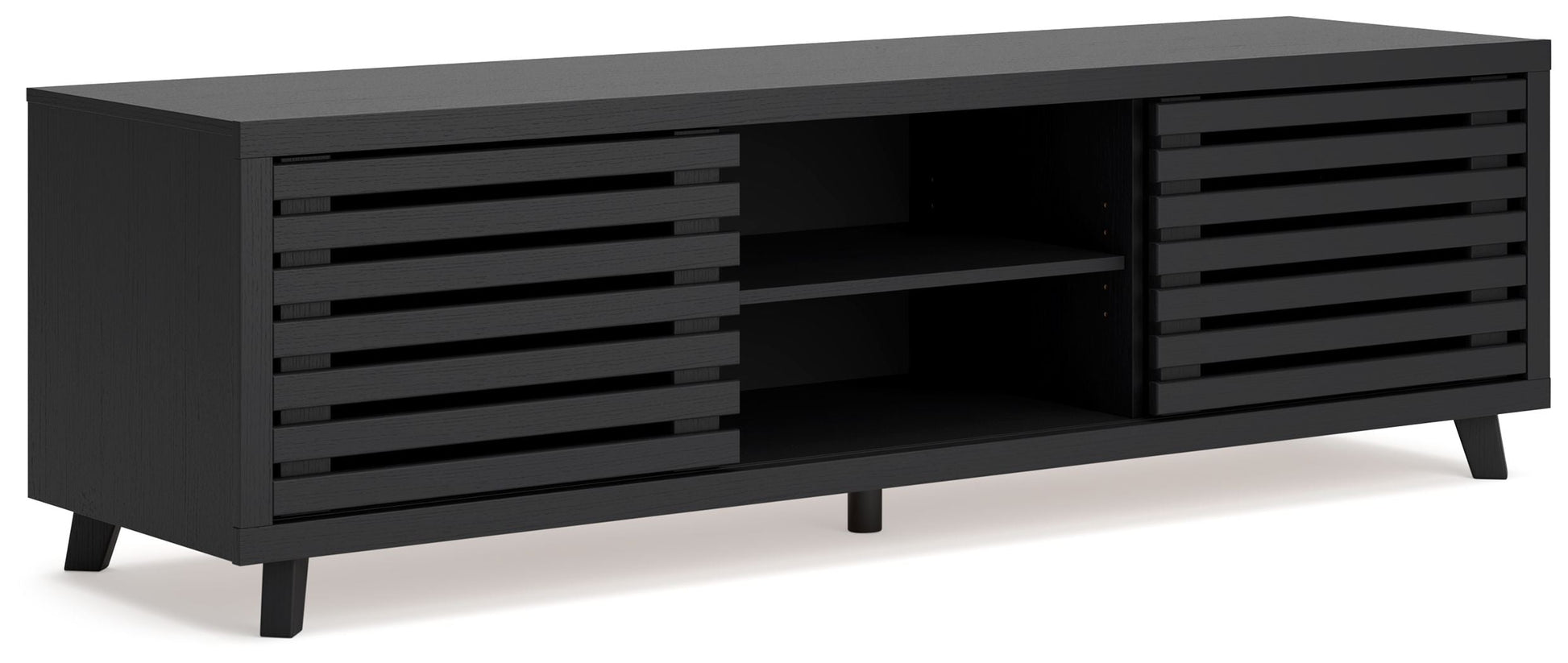 Signature Design by Ashley® Danziar - Black - Extra Large TV Stand | Meri Furniture