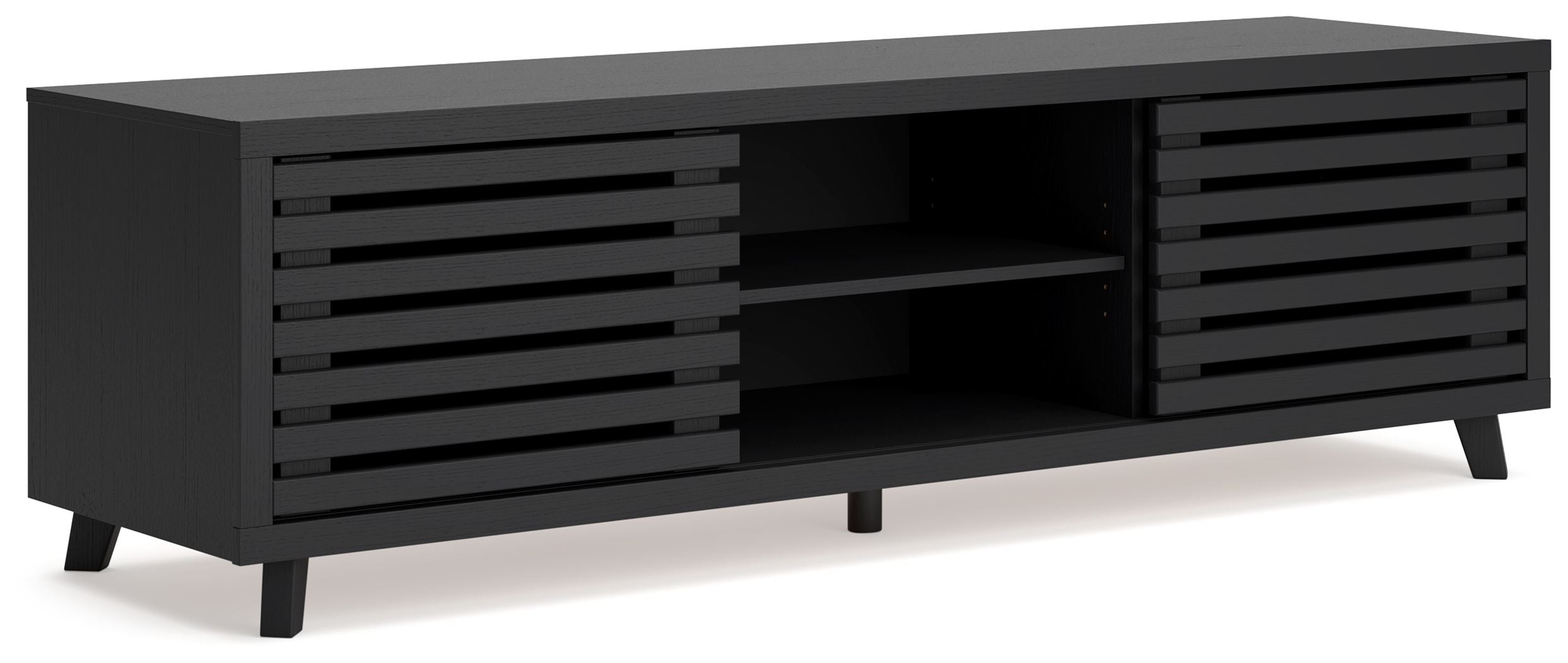 Signature Design by Ashley® Danziar - Black - Extra Large TV Stand | Meri Furniture