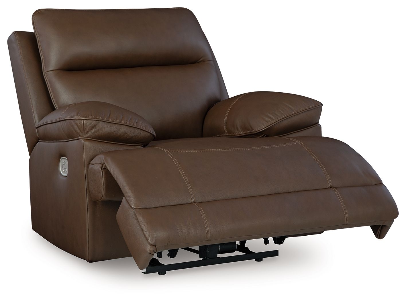 Signature Design by Ashley® Vonryan - Tobacco - Power Recliner / Adj Headrest | Meri Furniture