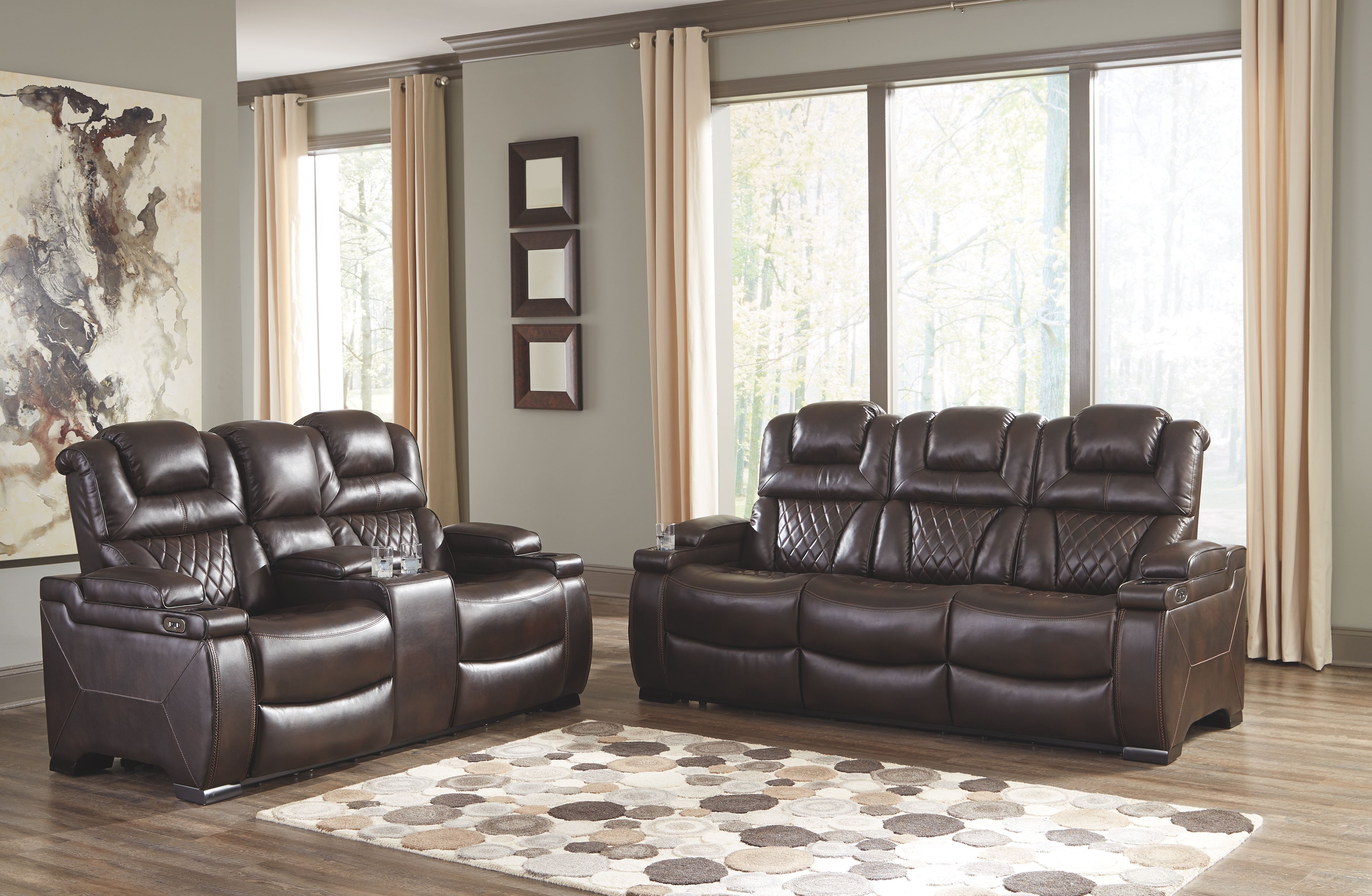 Signature Design by Ashley® Warnerton - Reclining Living Room Set | Meri Furniture