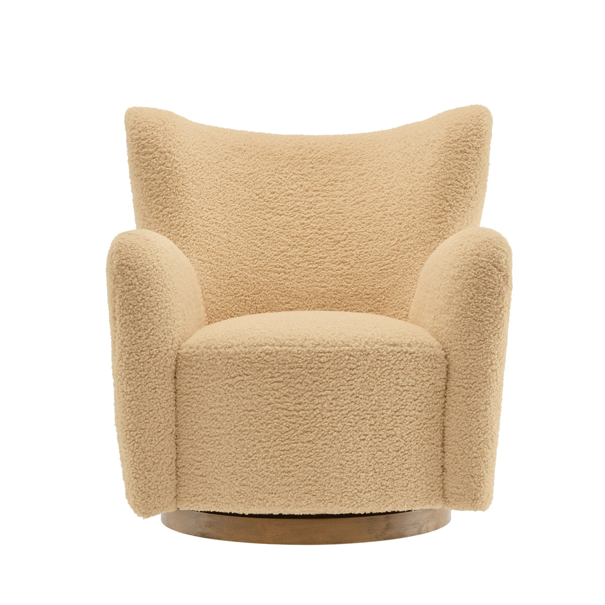 Montrose Wingback Sherpa Swivel Accent Chair by Modway
