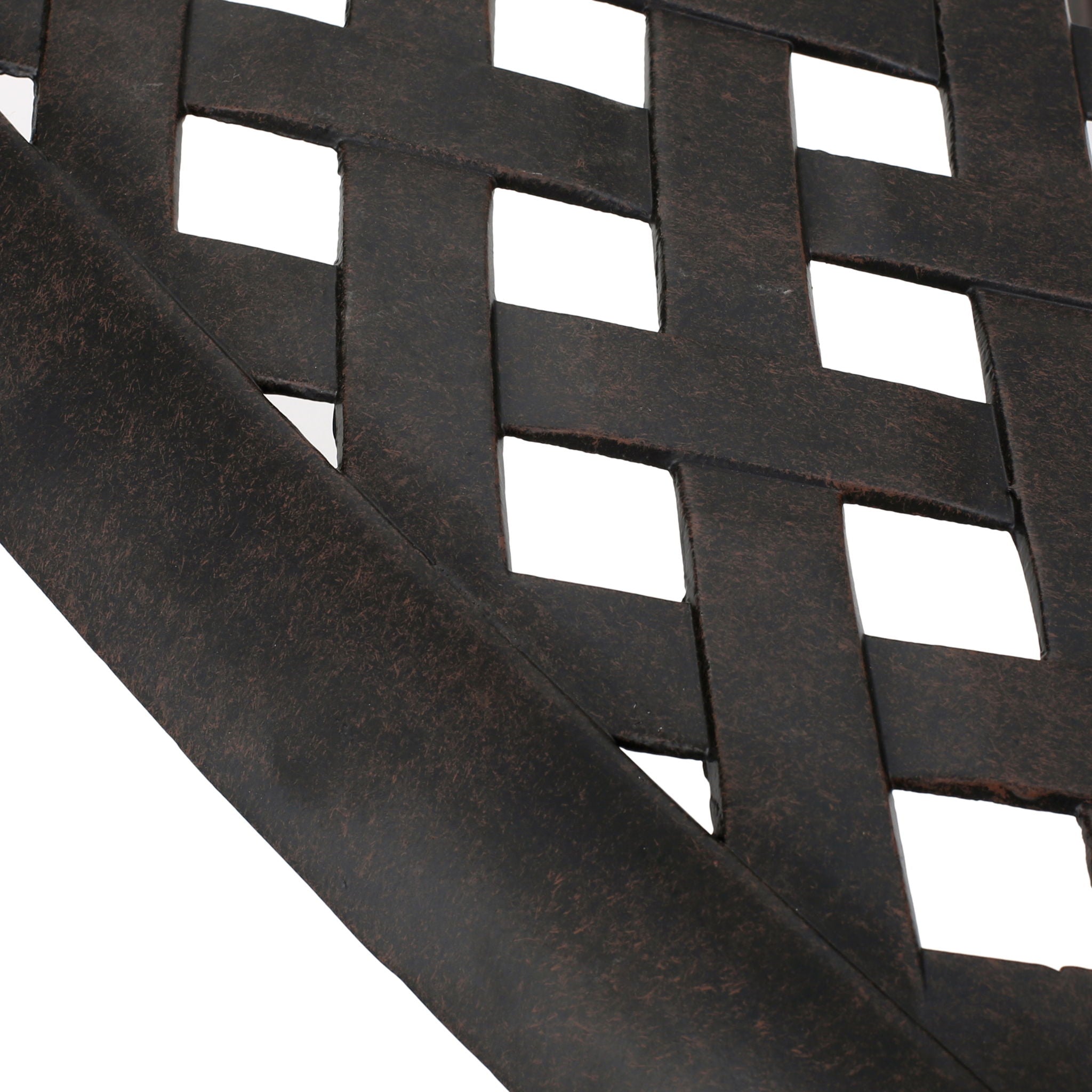 Patio Cast Aluminum Outdoor Dining Chairs (Set of 2) - Bronze