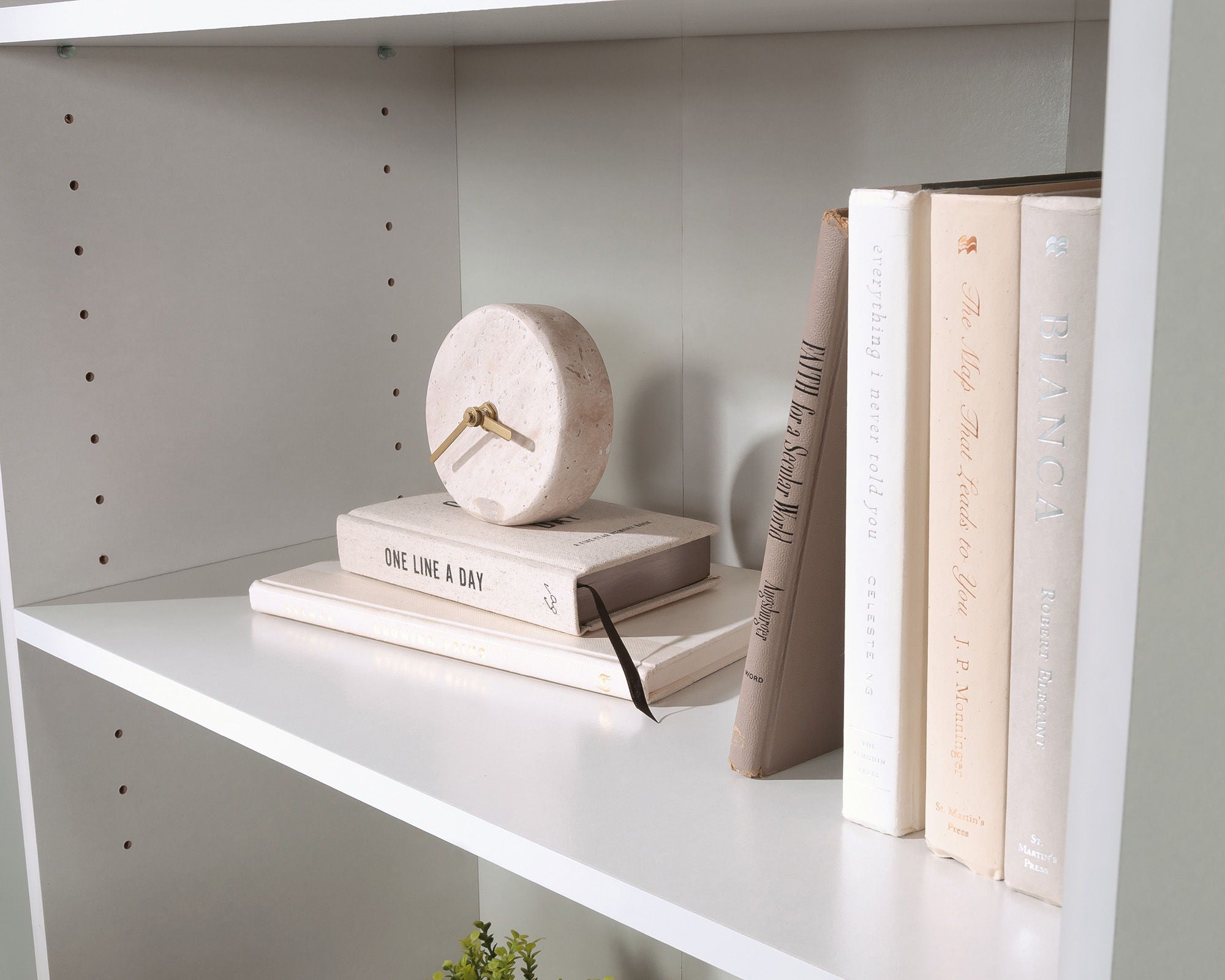 5-Shelf Bookcase Soft White