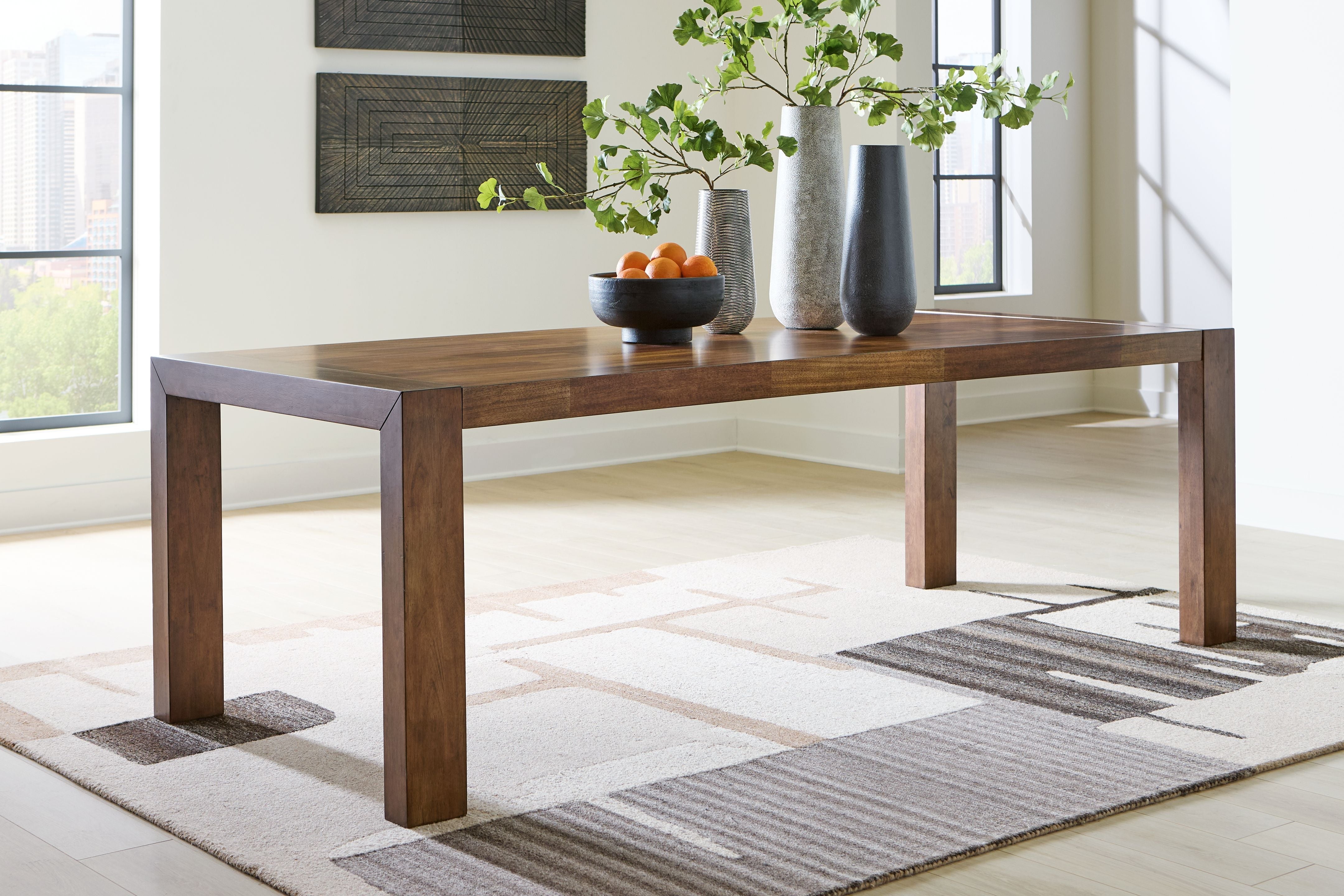 Signature Design by Ashley® Kraeburn - Brown - Rectangular Dining Room Table | Meri Furniture