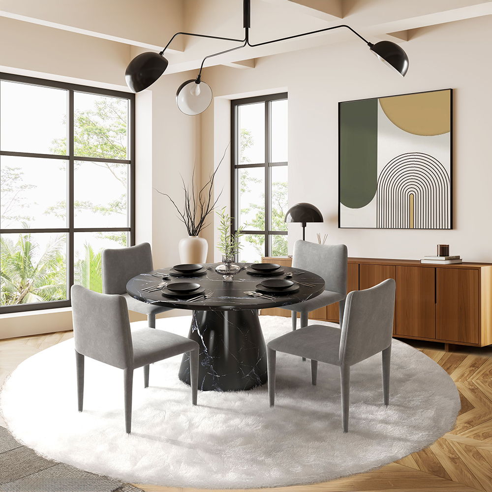 ACME Hollis - Side Chair (Set of 2) - Gray | Meri Furniture