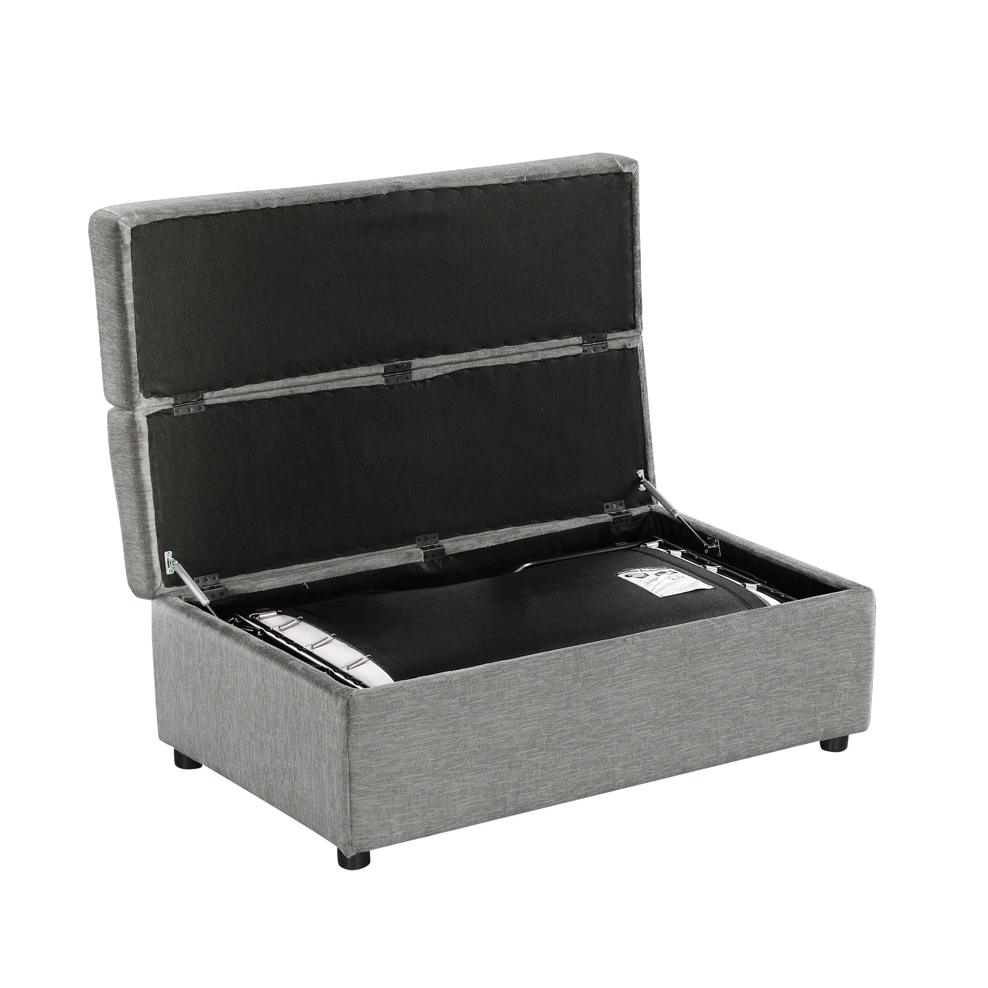 Twin Size Folding Ottoman Sleeper Bed With Mattress Convertible Guest Bed