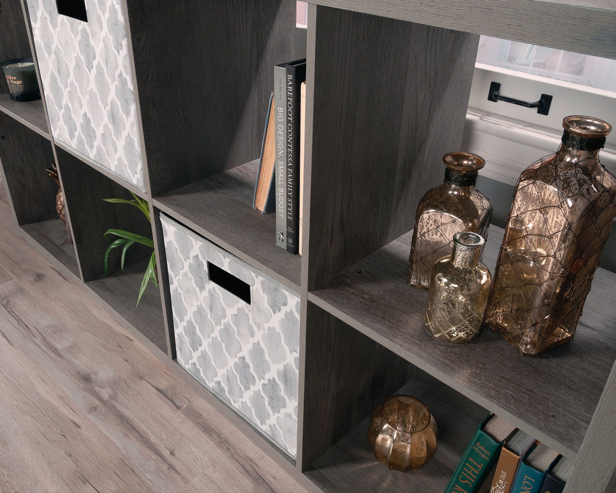 8-Cube Organizer Storage Bookshelf Mystic Oak