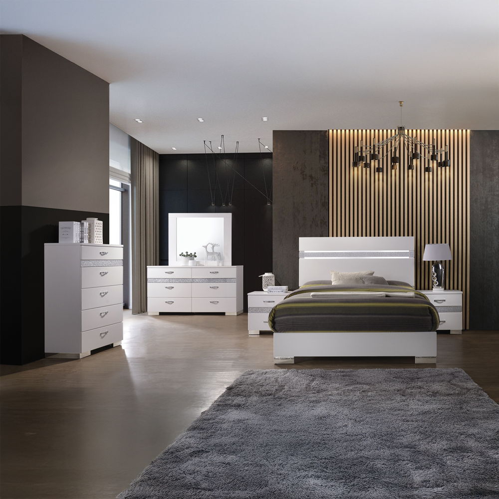 Naima II - Dresser - White High Gloss