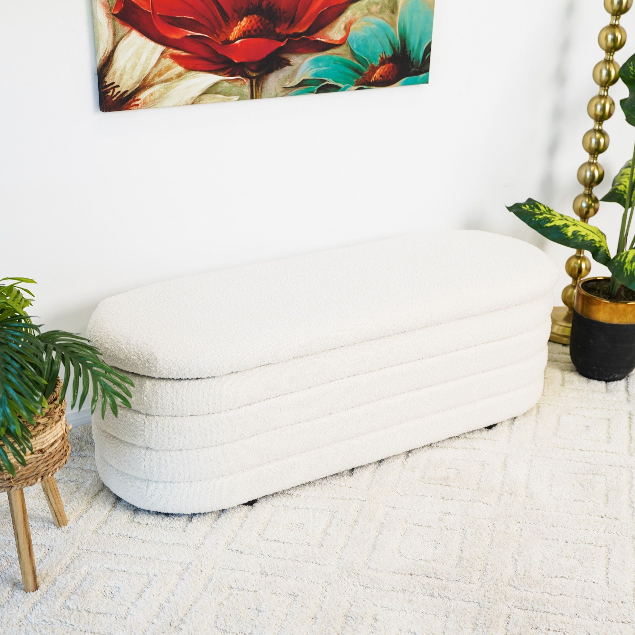 Ashcroft Furniture Cabana Storage Bench - Thumbnail 3