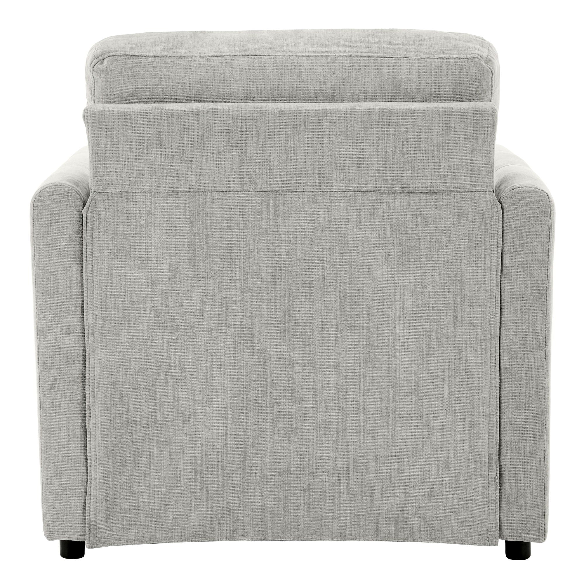 Cozy Upholstered Plush Cushion Armchair For Living Room